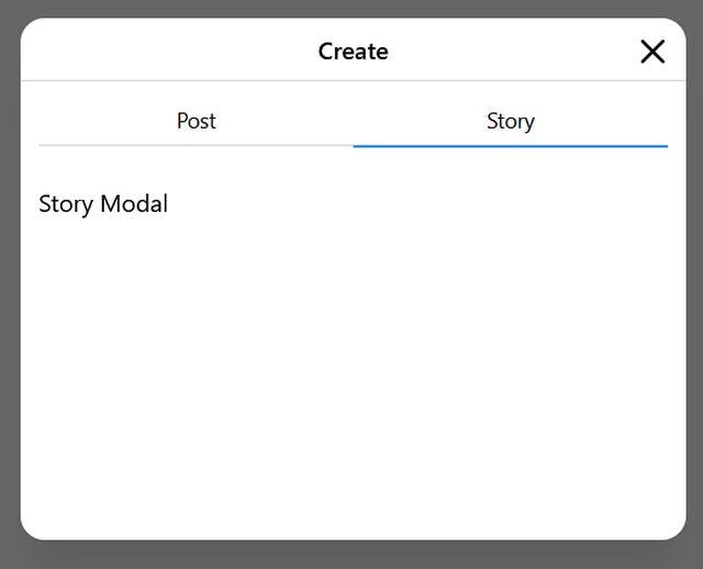 Create Story Modal