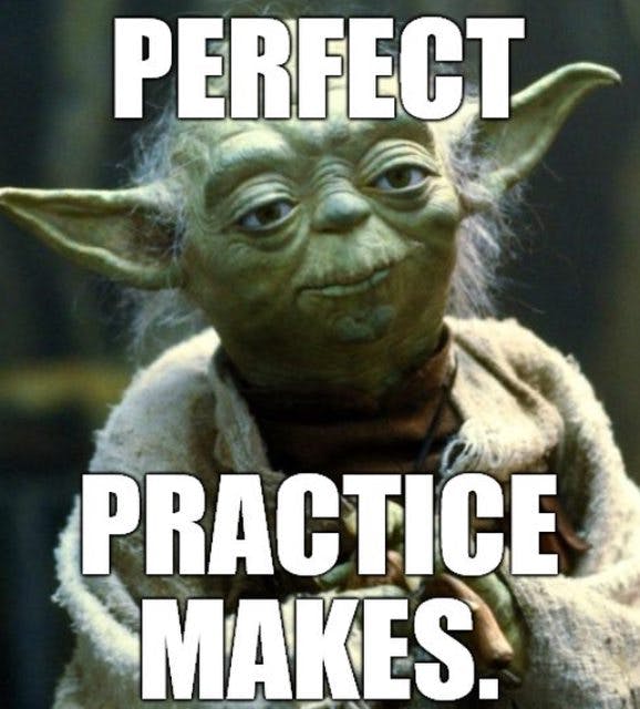 Yoda saying perfect